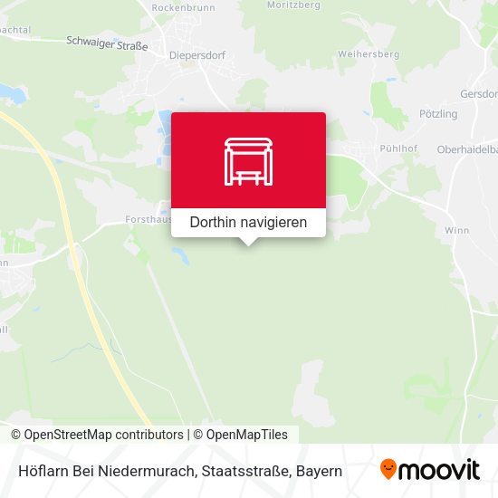 Höflarn Bei Niedermurach, Staatsstraße Karte