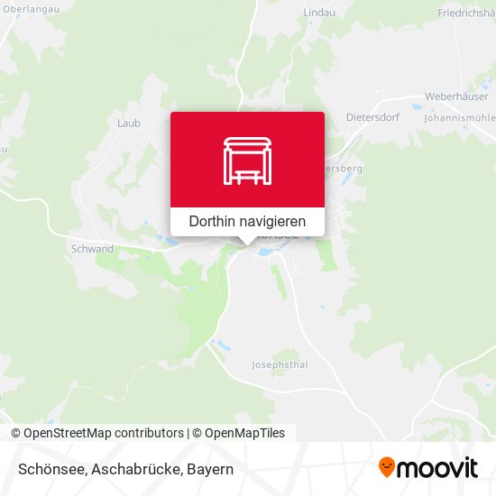 Schönsee, Aschabrücke Karte
