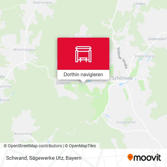 Schwand, Sägewerke Utz Karte