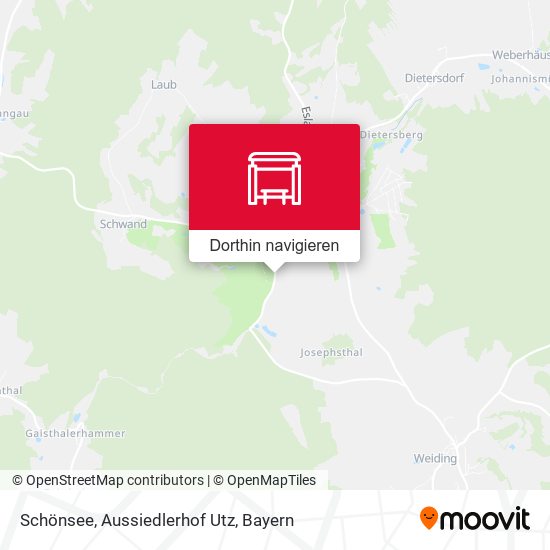 Schönsee, Aussiedlerhof Utz Karte