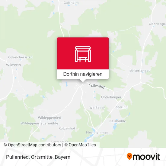 Pullenried, Ortsmitte Karte