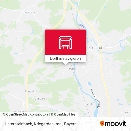 Untersteinbach, Kriegerdenkmal Karte