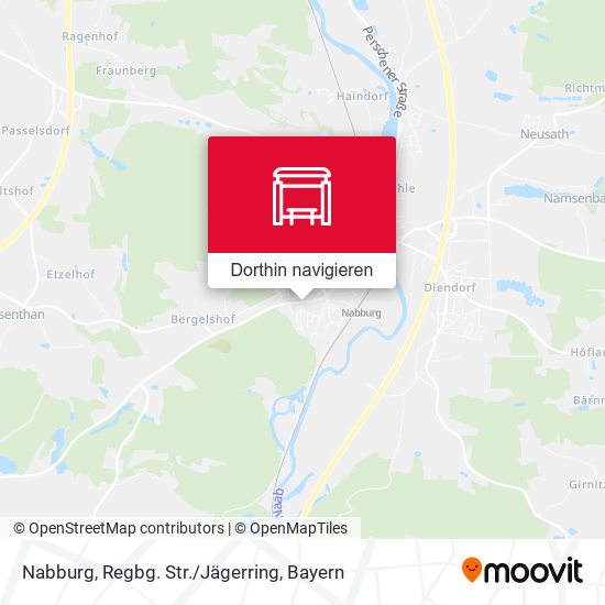 Nabburg, Regbg. Str./Jägerring Karte
