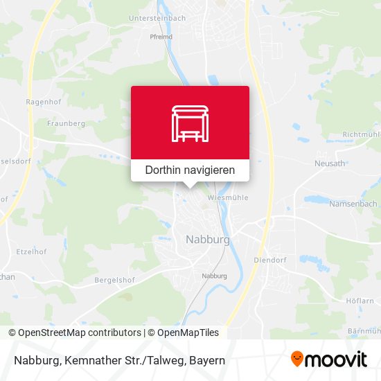 Nabburg, Kemnather Str./Talweg Karte