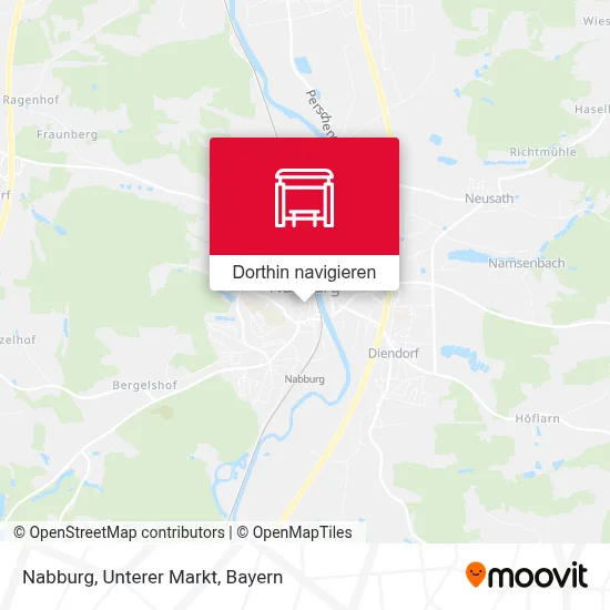 Nabburg, Unterer Markt Karte