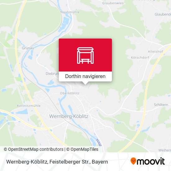 Wernberg-Köblitz, Feistelberger Str. Karte