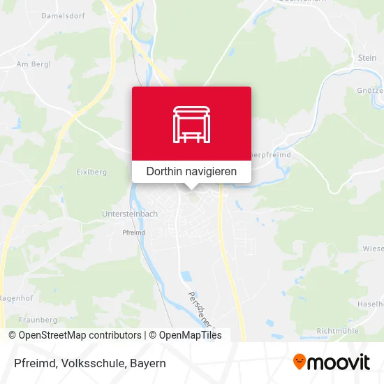 Pfreimd, Volksschule Karte
