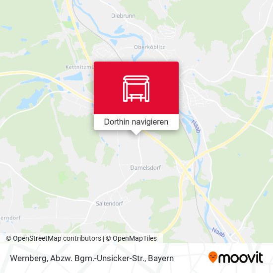 Wernberg, Abzw. Bgm.-Unsicker-Str. Karte
