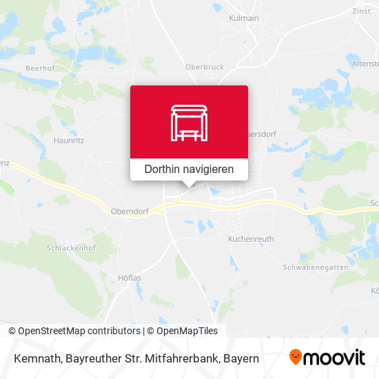 Kemnath, Bayreuther Str. Mitfahrerbank Karte