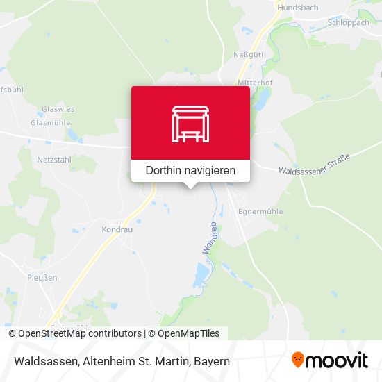Waldsassen, Altenheim St. Martin Karte
