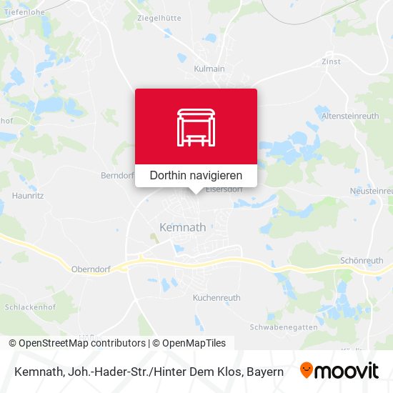Kemnath, Joh.-Hader-Str. / Hinter Dem Klos Karte