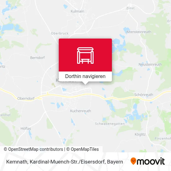 Kemnath, Kardinal-Muench-Str. / Eisersdorf Karte