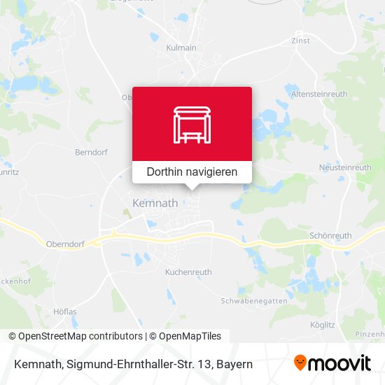 Kemnath, Sigmund-Ehrnthaller-Str. 13 Karte
