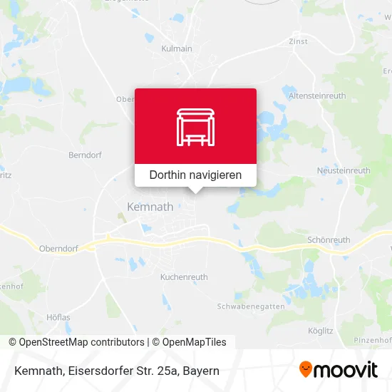 Kemnath, Eisersdorfer Str. 25a Karte