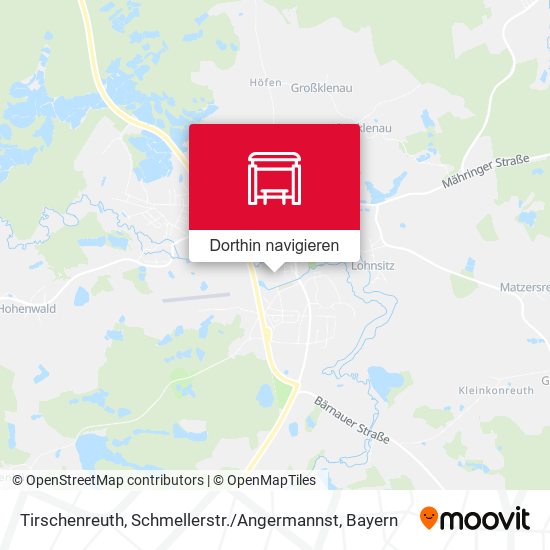 Tirschenreuth, Schmellerstr. / Angermannst Karte