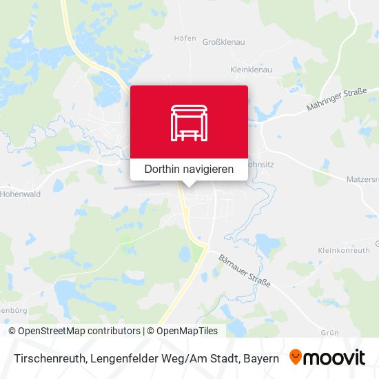 Tirschenreuth, Lengenfelder Weg / Am Stadt Karte