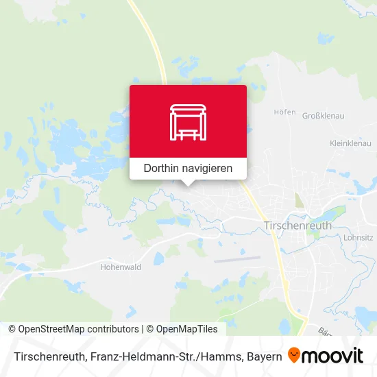 Tirschenreuth, Franz-Heldmann-Str. / Hamms Karte