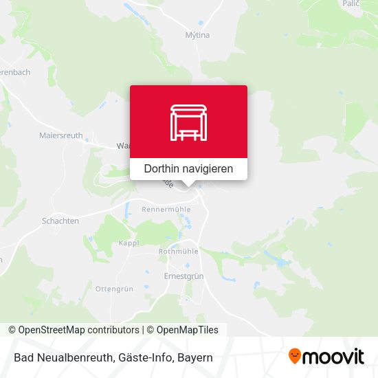 Bad Neualbenreuth, Gäste-Info Karte