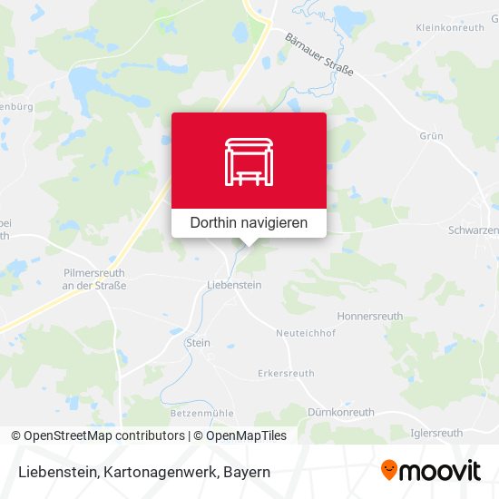 Liebenstein, Kartonagenwerk Karte