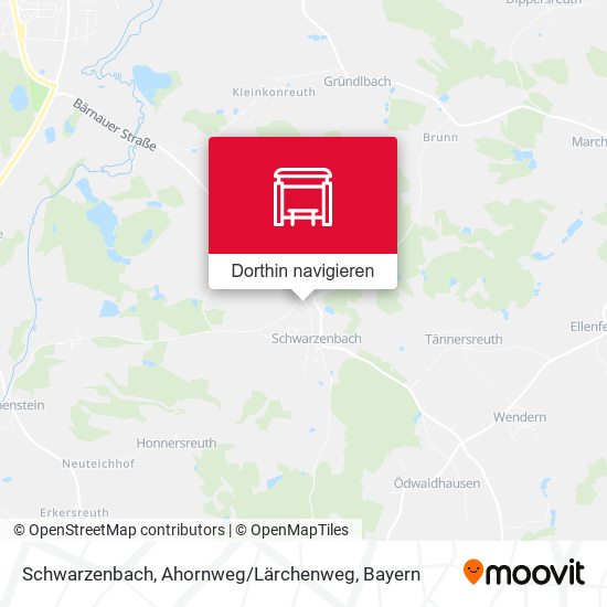 Schwarzenbach, Ahornweg / Lärchenweg Karte