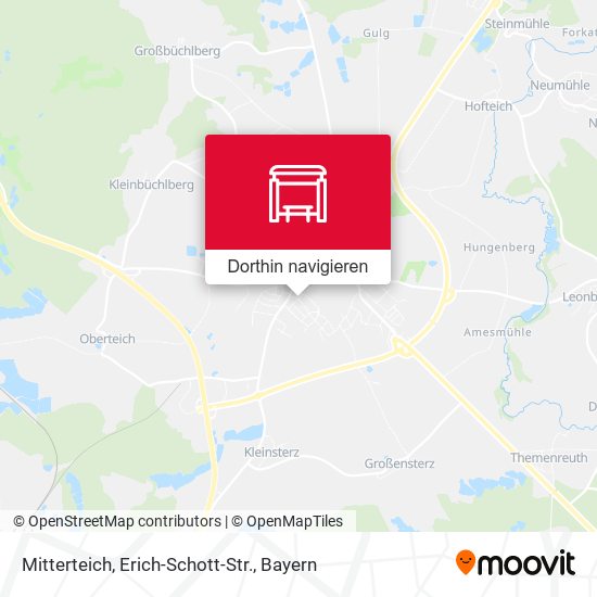 Mitterteich, Erich-Schott-Str. Karte