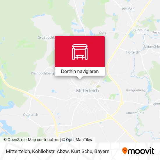 Mitterteich, Kohllohstr. Abzw. Kurt Schu Karte