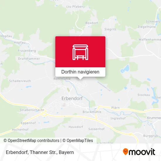 Erbendorf, Thanner Str. Karte