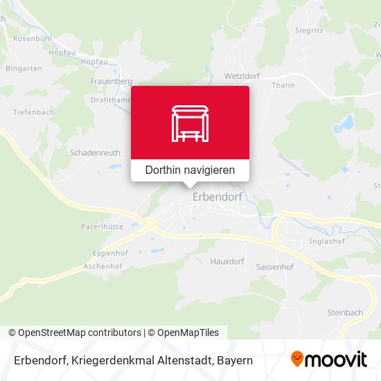 Erbendorf, Kriegerdenkmal Altenstadt Karte