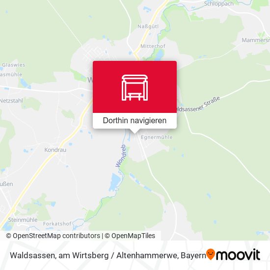 Waldsassen, am Wirtsberg / Altenhammerwe Karte
