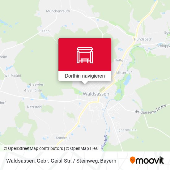 Waldsassen, Gebr.-Geisl-Str. / Steinweg Karte
