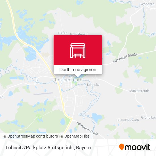 Lohnsitz/Parkplatz Amtsgericht Karte
