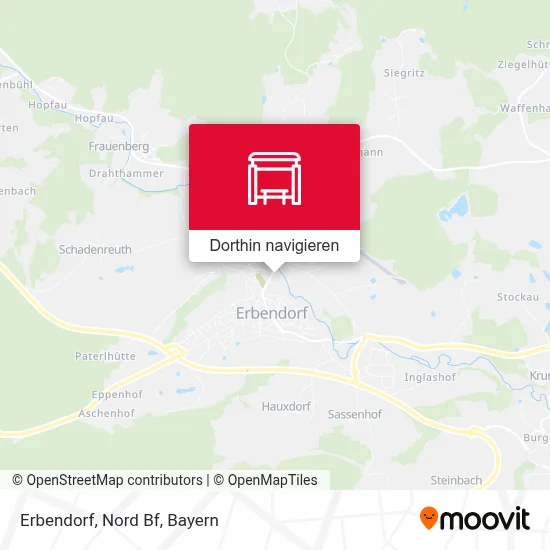 Erbendorf, Nord Bf Karte
