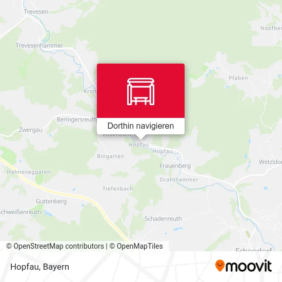 Hopfau Karte