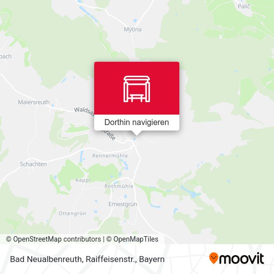 Bad Neualbenreuth, Raiffeisenstr. Karte