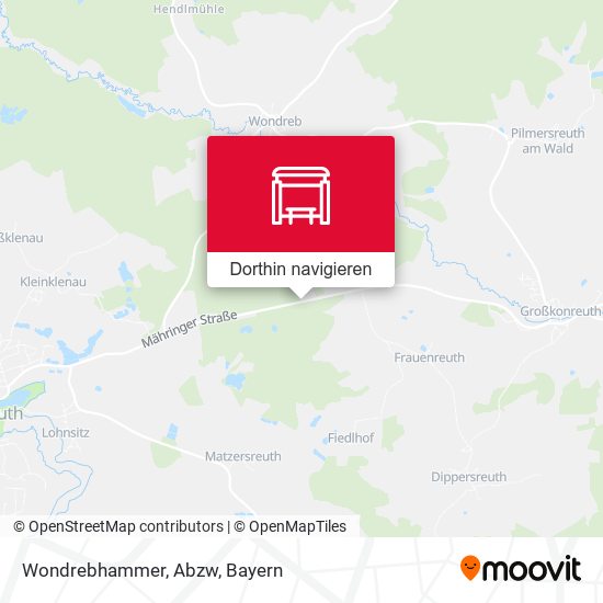 Wondrebhammer, Abzw Karte