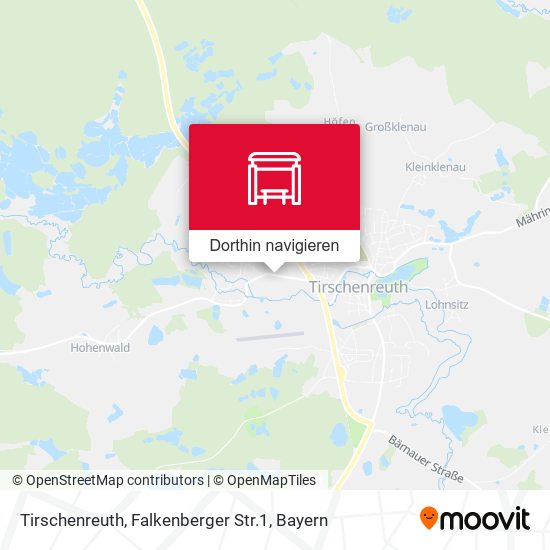 Tirschenreuth, Falkenberger Str.1 Karte