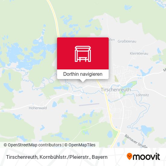 Tirschenreuth, Kornbühlstr. / Pleierstr. Karte