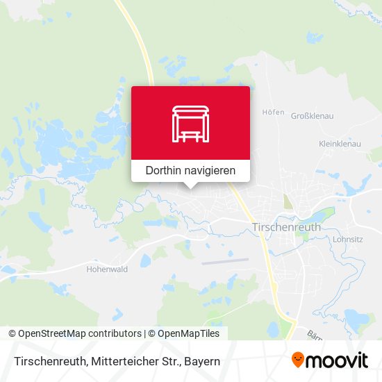 Tirschenreuth, Mitterteicher Str. Karte