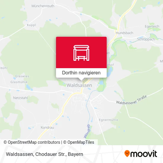 Waldsassen, Chodauer Str. Karte