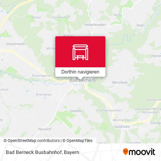 Bad Berneck Busbahnhof Karte