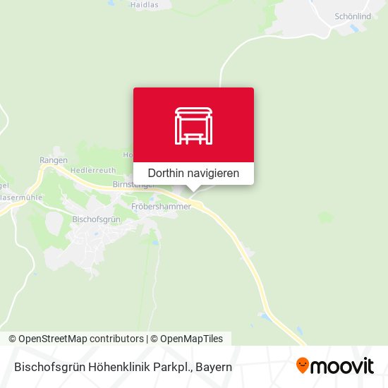 Bischofsgrün Höhenklinik Parkpl. Karte