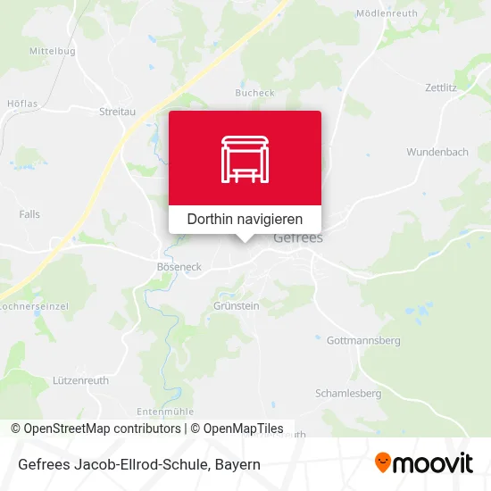 Gefrees Jacob-Ellrod-Schule Karte