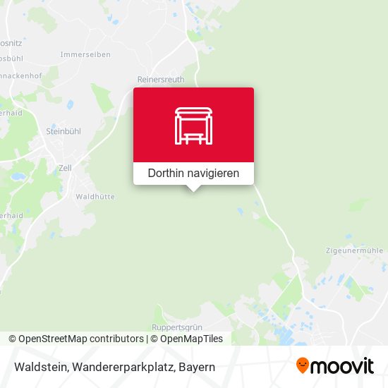 Waldstein, Wandererparkplatz Karte