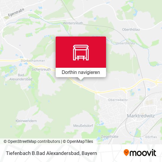 Tiefenbach B.Bad Alexandersbad Karte