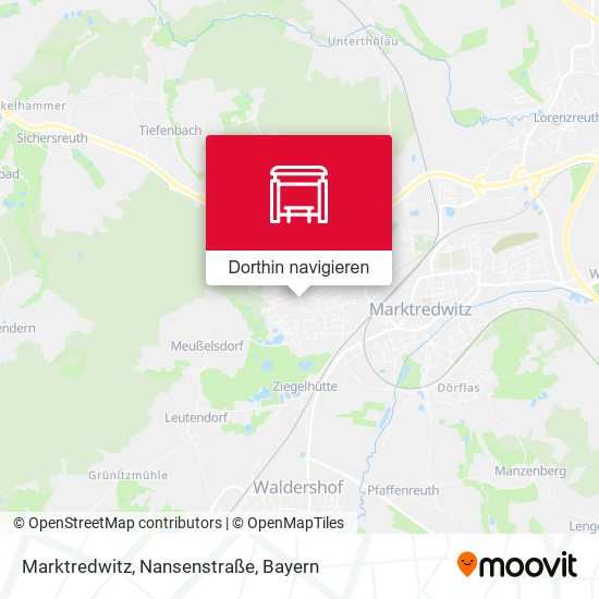 Marktredwitz, Nansenstraße Karte