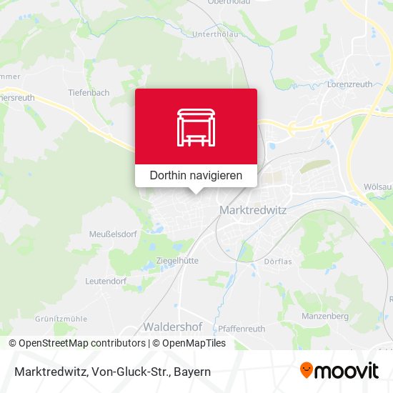 Marktredwitz, Von-Gluck-Str. Karte