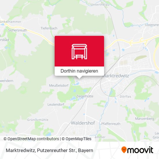 Marktredwitz, Putzenreuther Str. Karte