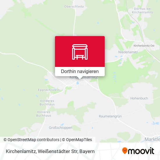 Kirchenlamitz, Weißenstädter Str Karte