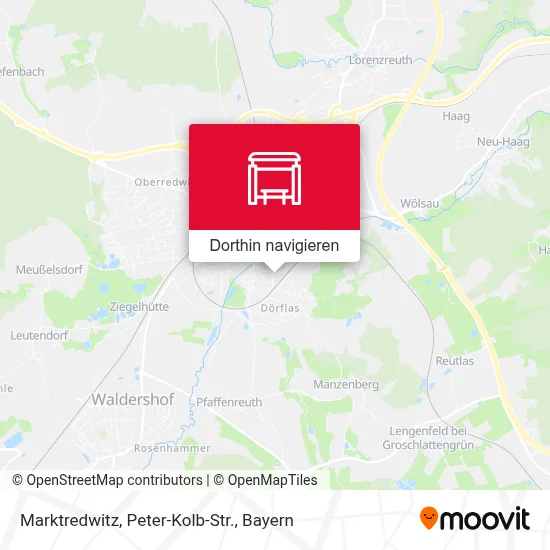 Marktredwitz, Peter-Kolb-Str. Karte