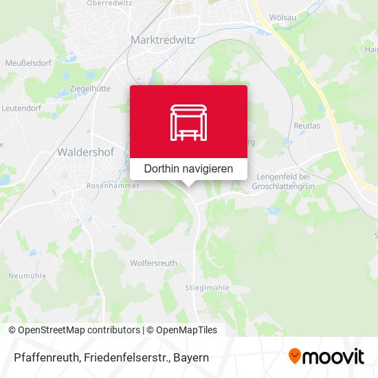 Pfaffenreuth, Friedenfelserstr. Karte
